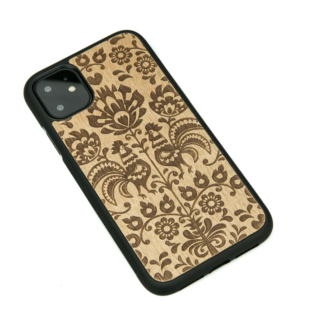 Drewniane Etui na iPhone 11 POLSKI FOLK ANIEGRE (2)