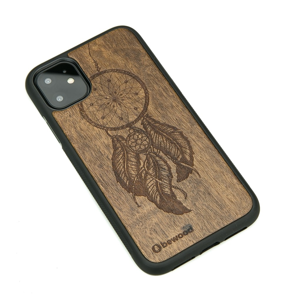 Drewniane Etui na iPhone 11 ŁAPACZ SNÓW IMBUIA (2)