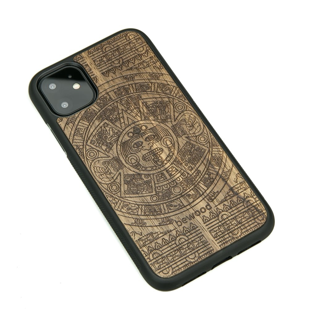 Drewniane Etui na iPhone 11 KALENDARZ AZTECKI LIMBA (2)