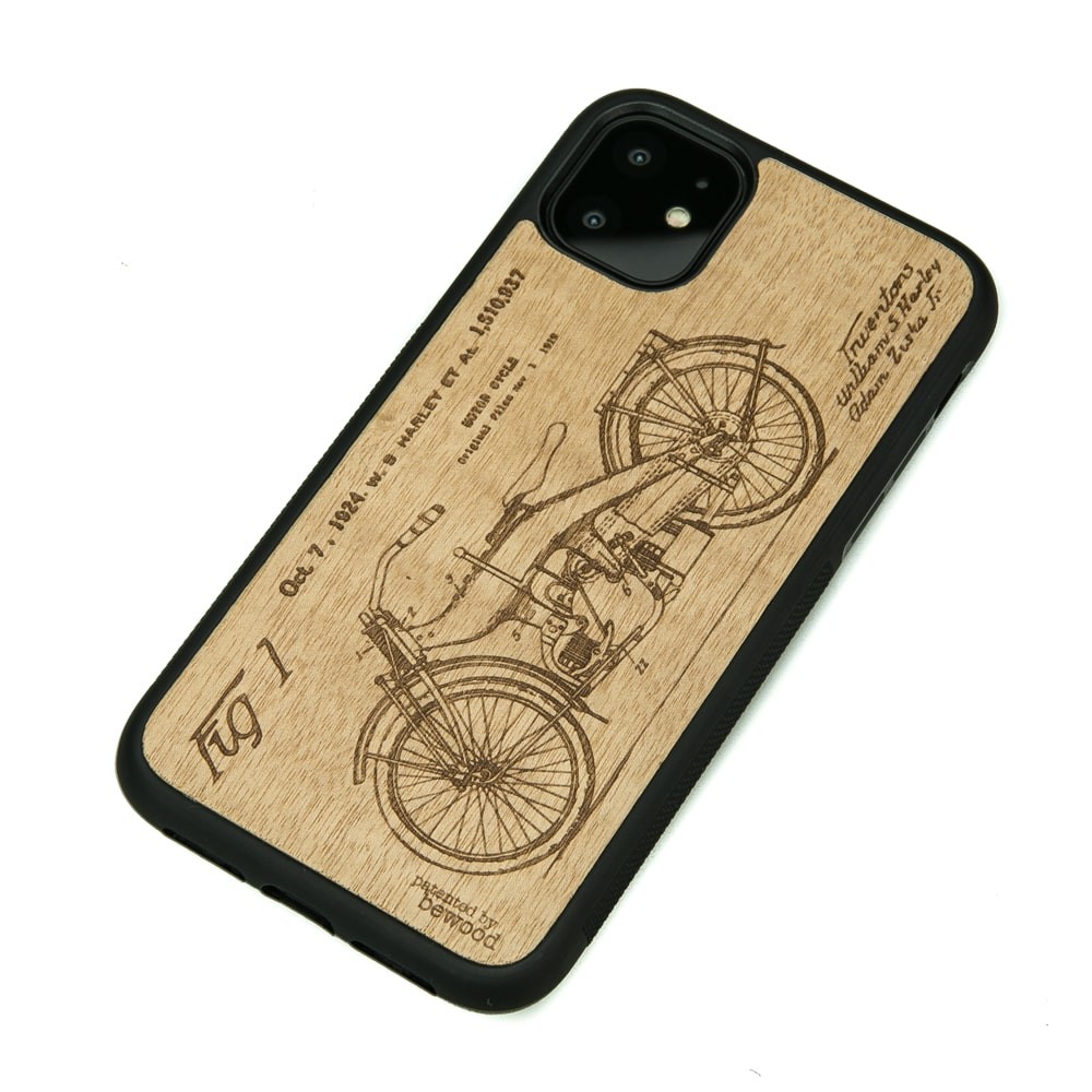 Drewniane Etui na iPhone 11 HARLEY PATENT ANIEGRE (2)