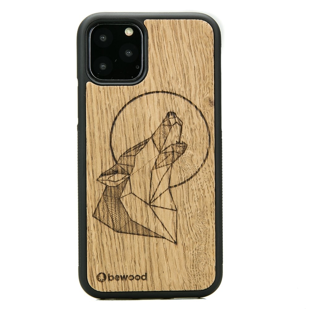 Drewniane Etui na iPhone 11 PRO WILK DĄB (1)