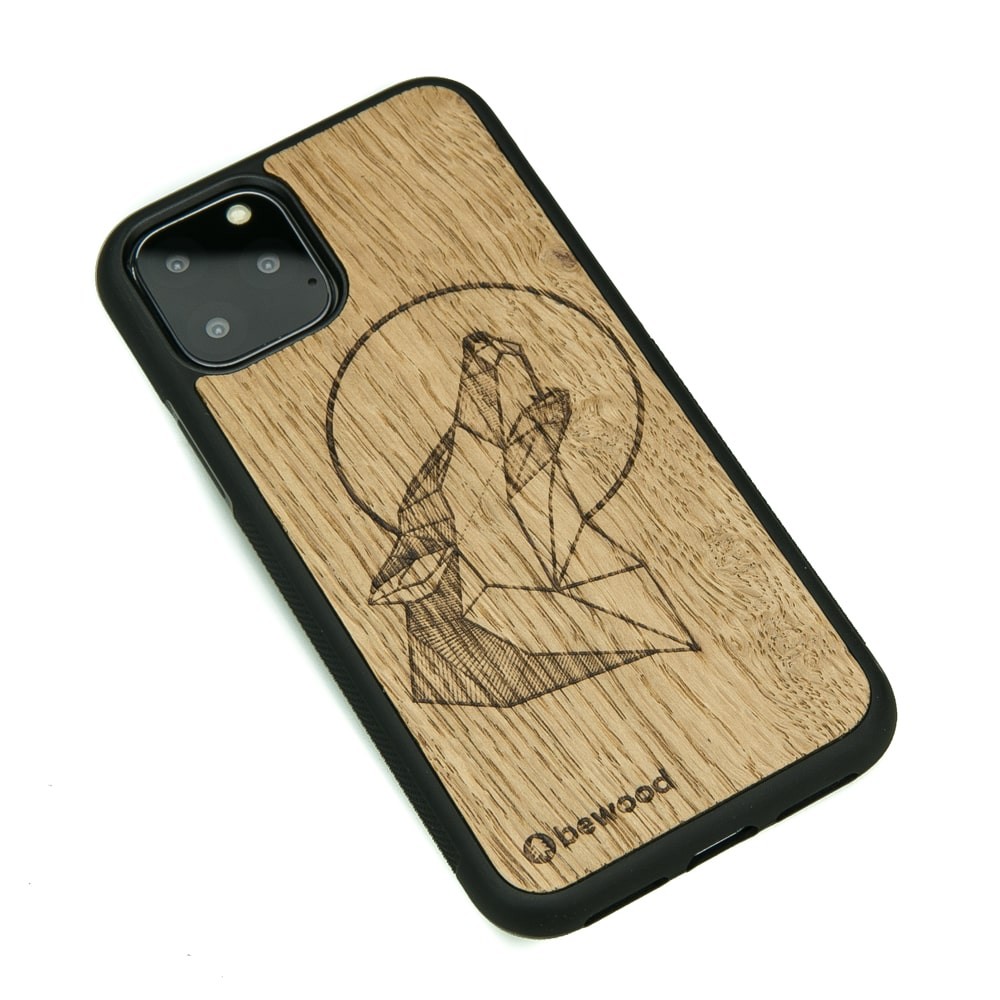 Drewniane Etui na iPhone 11 PRO WILK DĄB (2)