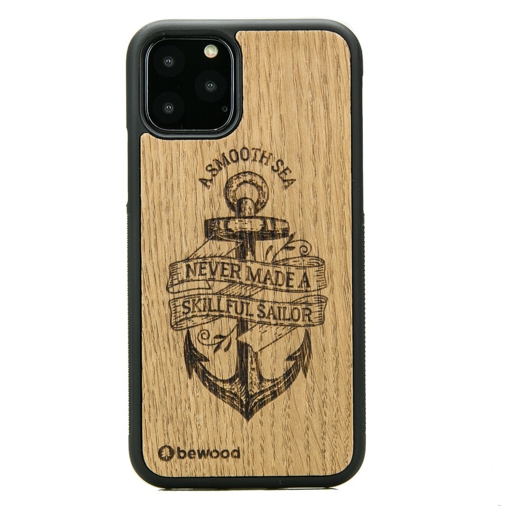 Drewniane Etui na iPhone 11 PRO KOTWICA DĄB (1)