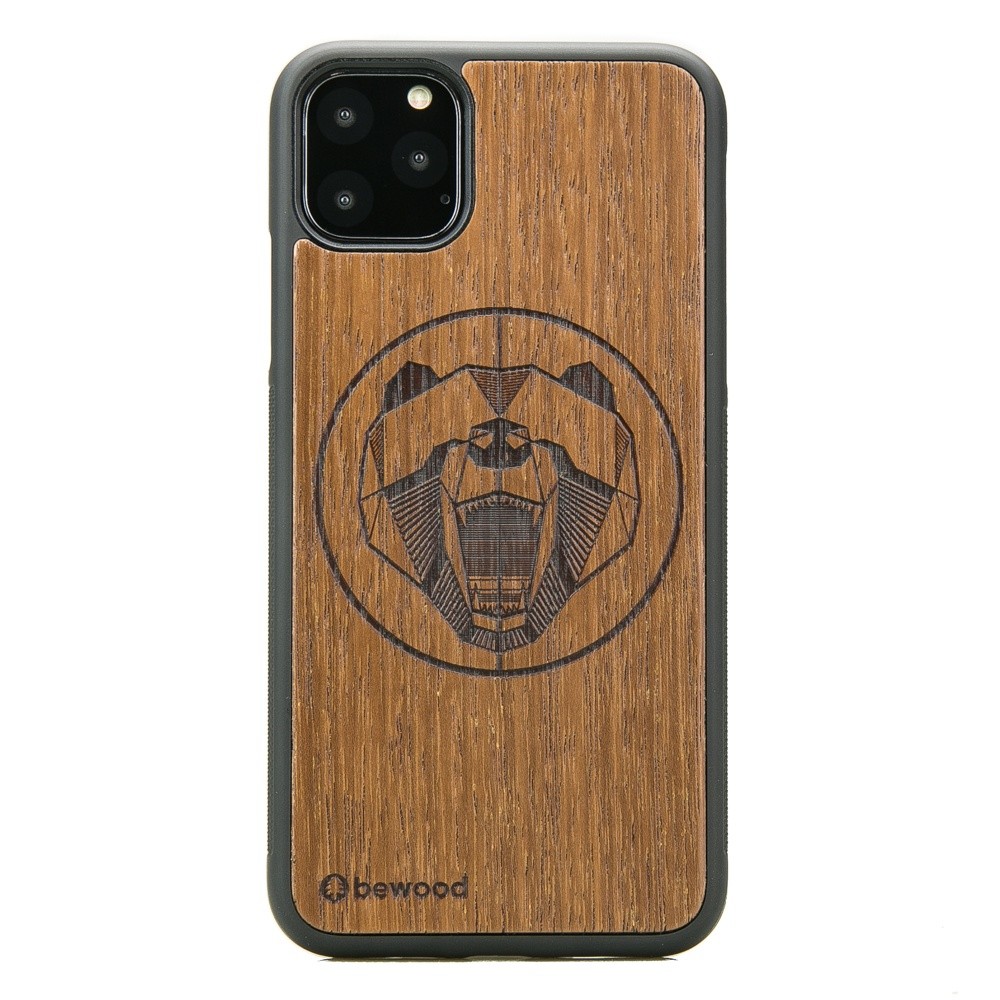Drewniane Etui na iPhone 11 PRO MAX NIEDŹWIEDŹ MERBAU (1)