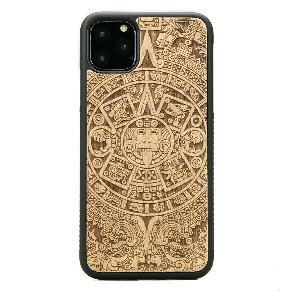Drewniane Etui na iPhone 11 PRO MAX KALENDARZ AZTECKI ANIEGRE (1)