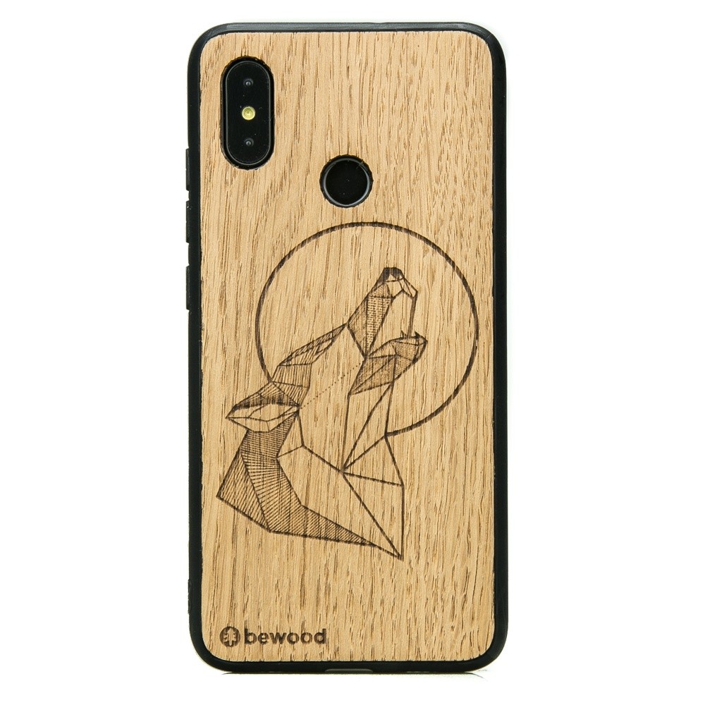 Drewniane Etui Xiaomi Mi 8 WILK DĄB (1)