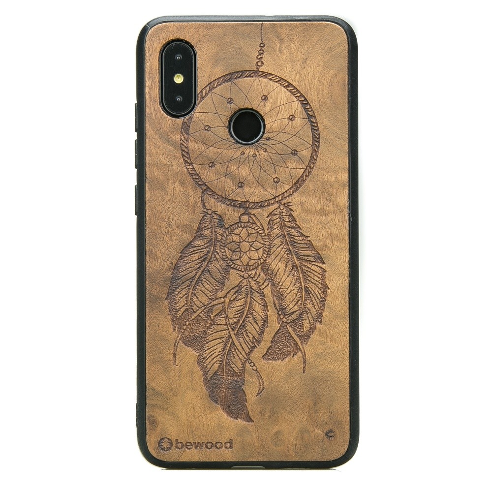 Drewniane Etui Xiaomi Mi 8 ŁAPACZ SNÓW IMBUIA (1)