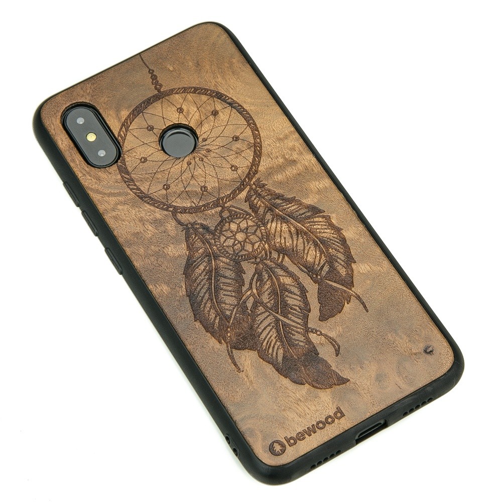 Drewniane Etui Xiaomi Mi 8 ŁAPACZ SNÓW IMBUIA (2)