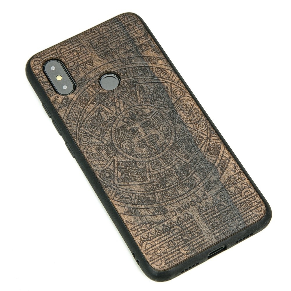 Drewniane Etui Xiaomi Mi 8 KALENDARZ AZTECKI ZIRICOTE (2)