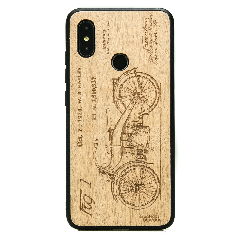 Drewniane Etui Xiaomi Mi 8 HARLEY PATENT ANIEGRE (1)