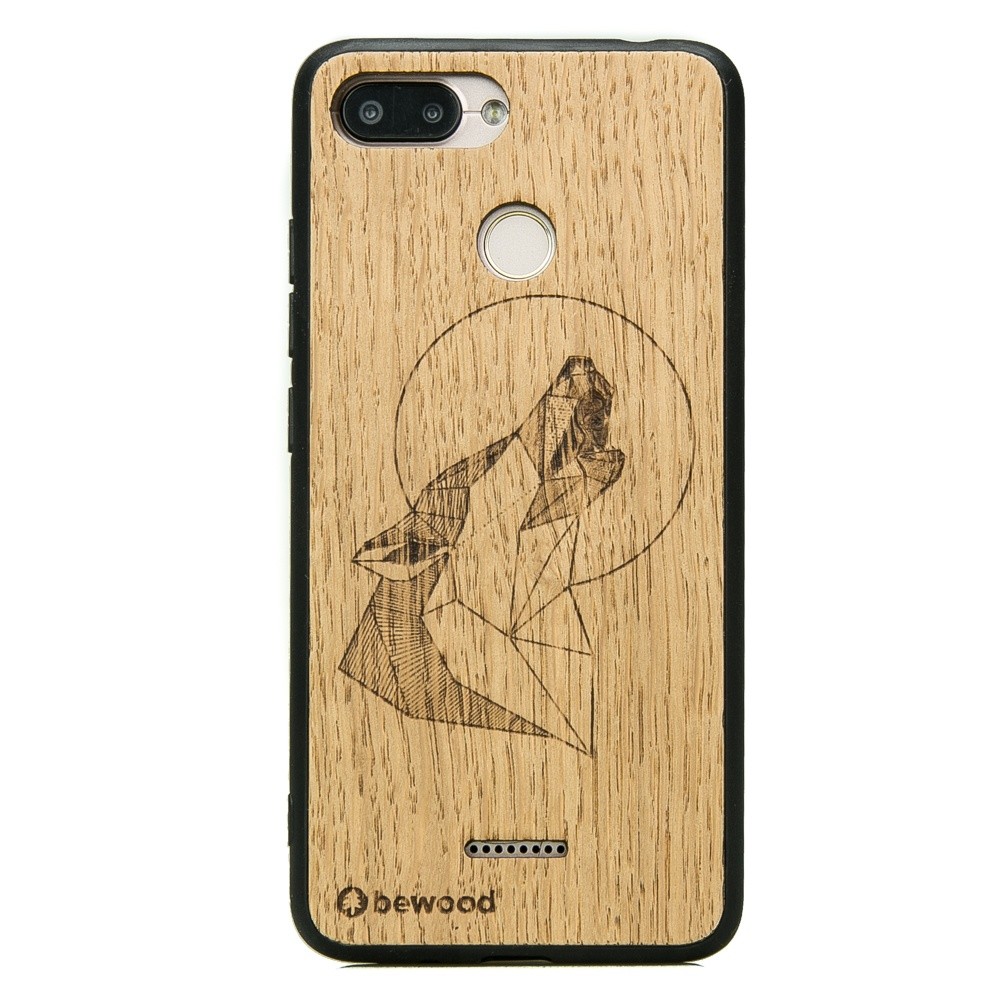Drewniane Etui Xiaomi Redmi 6 / 6A WILK DĄB (1)
