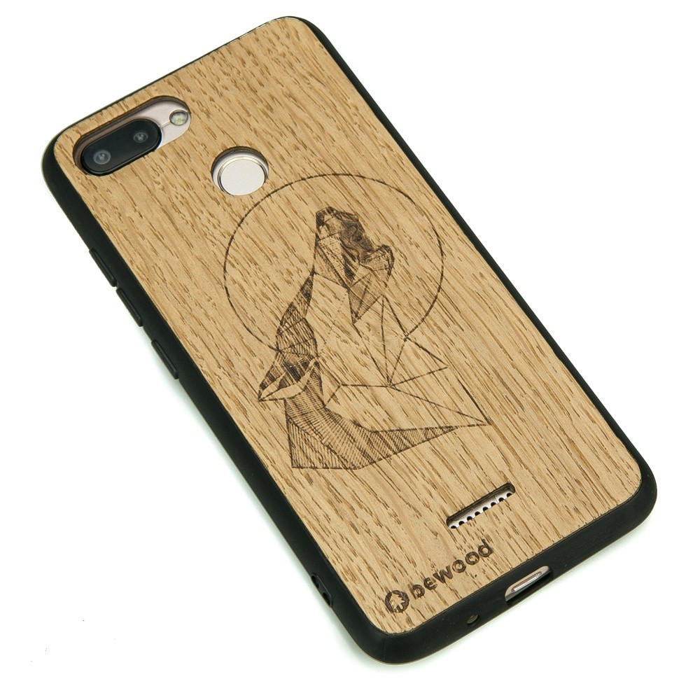 Drewniane Etui Xiaomi Redmi 6 / 6A WILK DĄB (2)