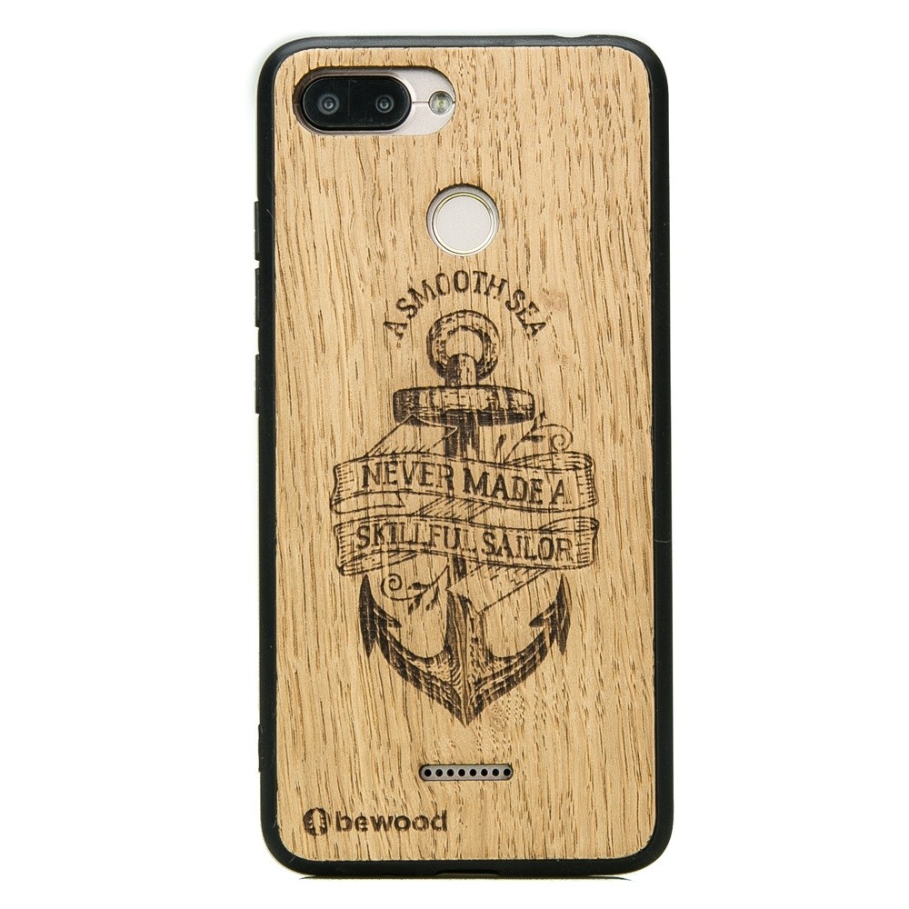 Drewniane Etui Xiaomi Redmi 6 / 6A KOTWICA DĄB (1)