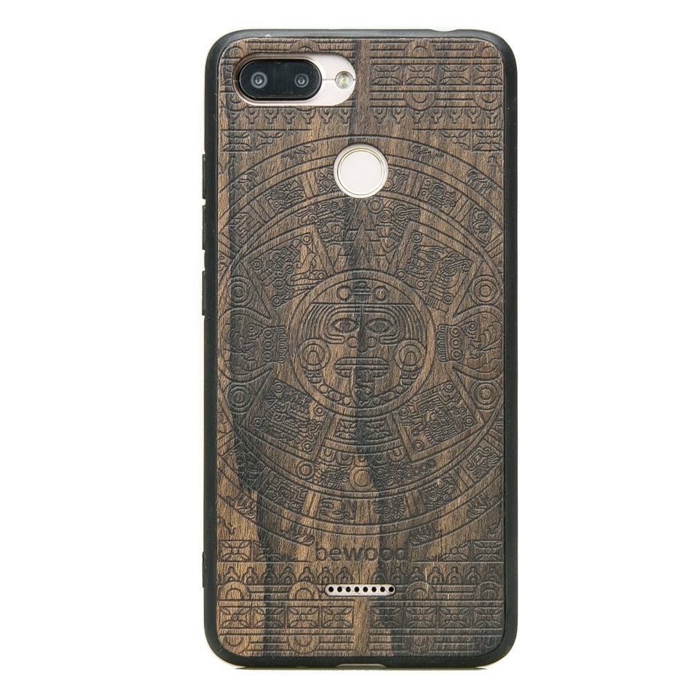 Drewniane Etui Xiaomi Redmi 6 / 6A KALENDARZ AZTECKI ZIRICOTE (1)