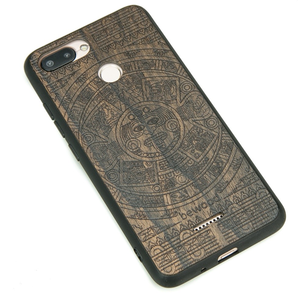 Drewniane Etui Xiaomi Redmi 6 / 6A KALENDARZ AZTECKI ZIRICOTE (2)