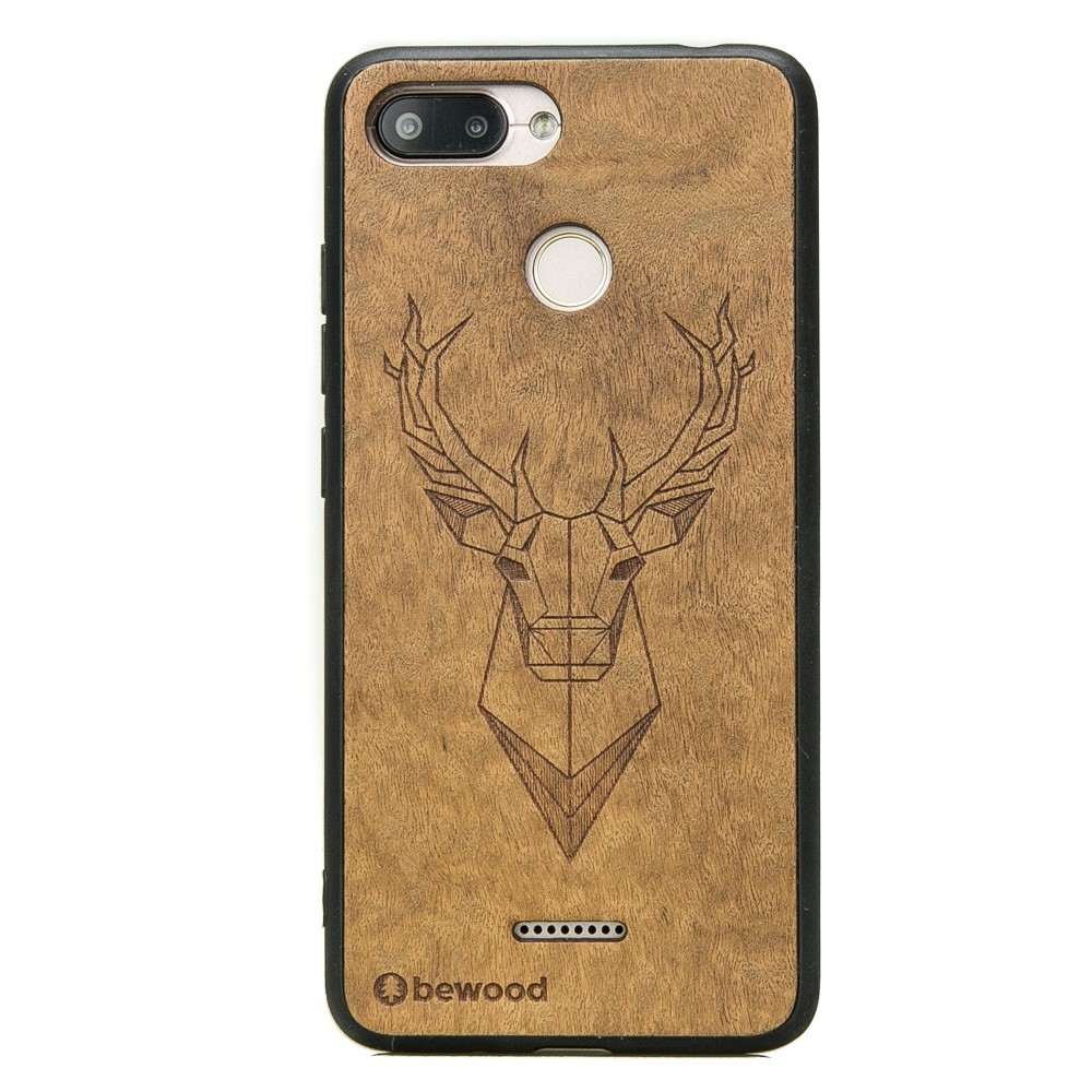 Drewniane Etui Xiaomi Redmi 6 / 6A JELEŃ IMBUIA (1)