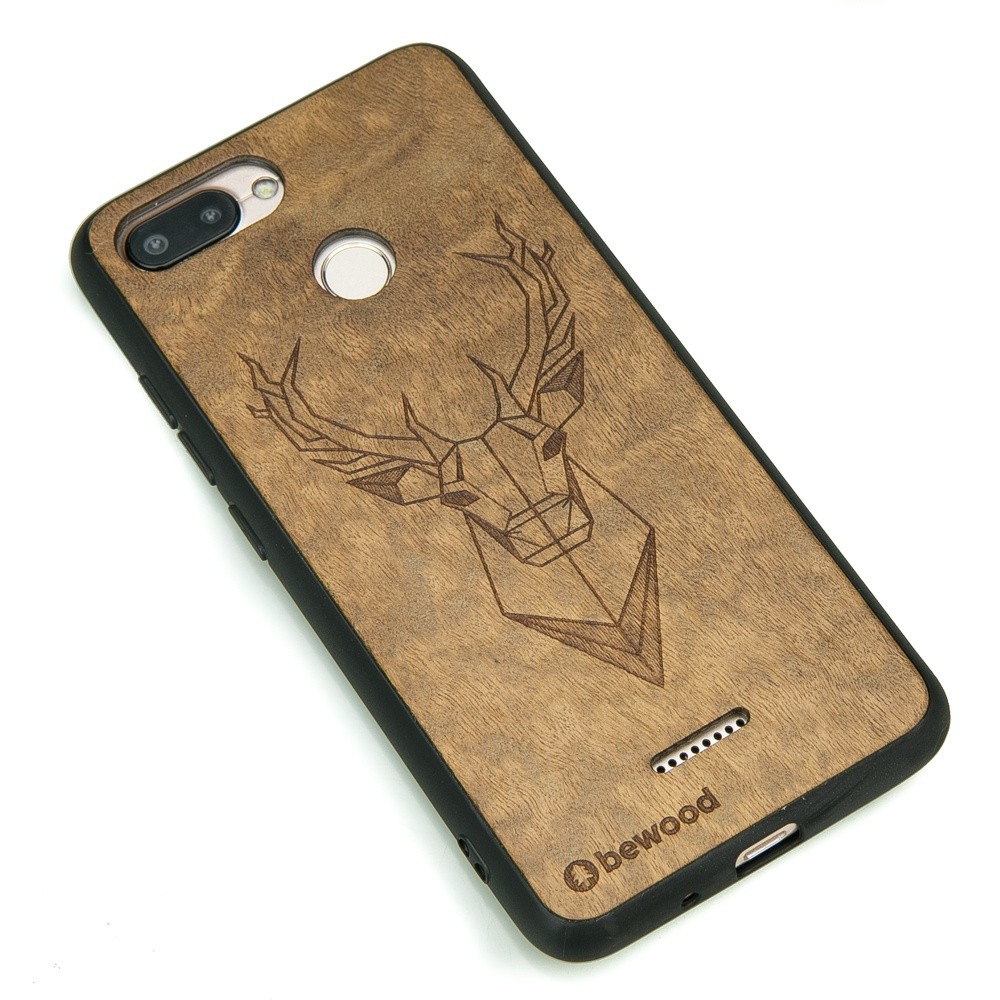 Drewniane Etui Xiaomi Redmi 6 / 6A JELEŃ IMBUIA (2)