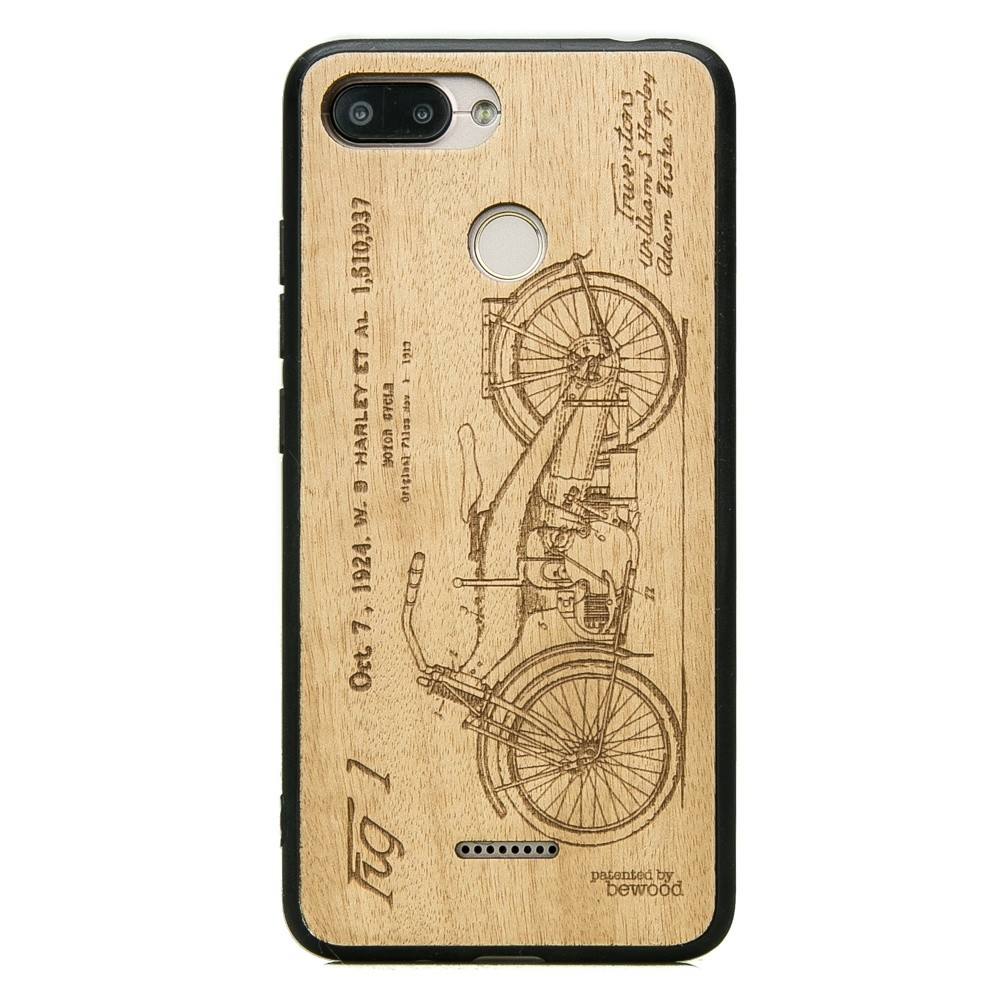 Drewniane Etui Xiaomi Redmi 6 / 6A HARLEY PATENT ANIEGRE (1)