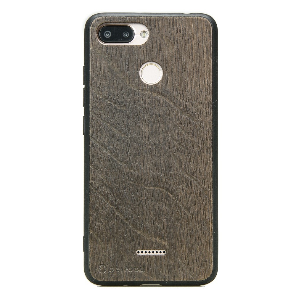 Drewniane Etui Xiaomi Redmi 6 / 6A DĄB WĘDZONY (1)