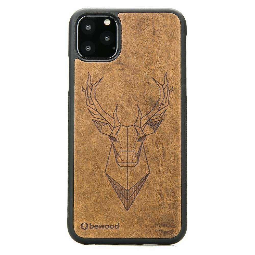 Drewniane Etui na iPhone 11 PRO MAX JELEŃ IMBUIA (1)