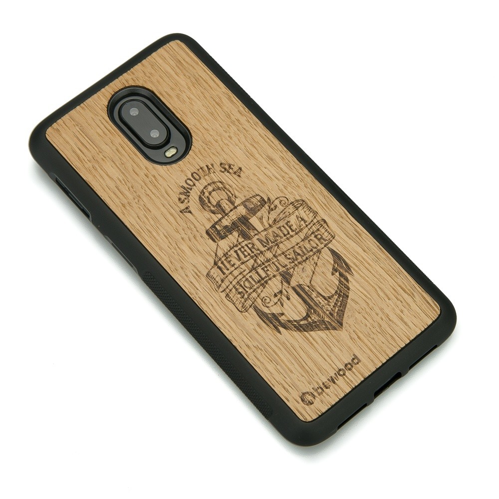 Drewniane Etui One Plus 6T / 7 KOTWICA DĄB (2)