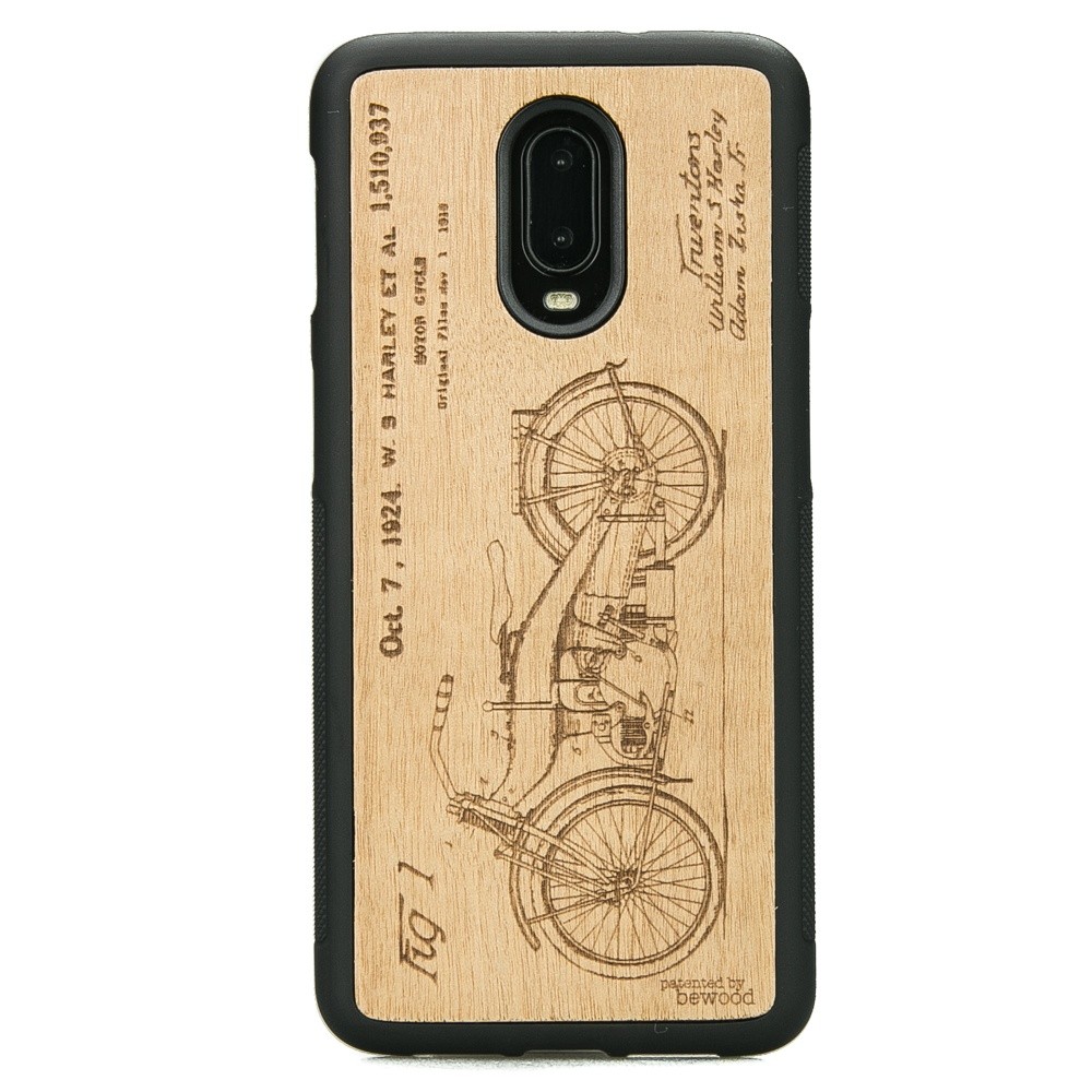 Drewniane Etui One Plus 6T / 7 HARLEY PATENT ANIEGRE (1)