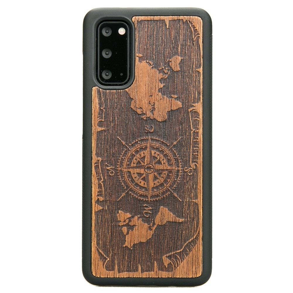 Samsung Galaxy S20 Compass Merbau Wood Case (1)