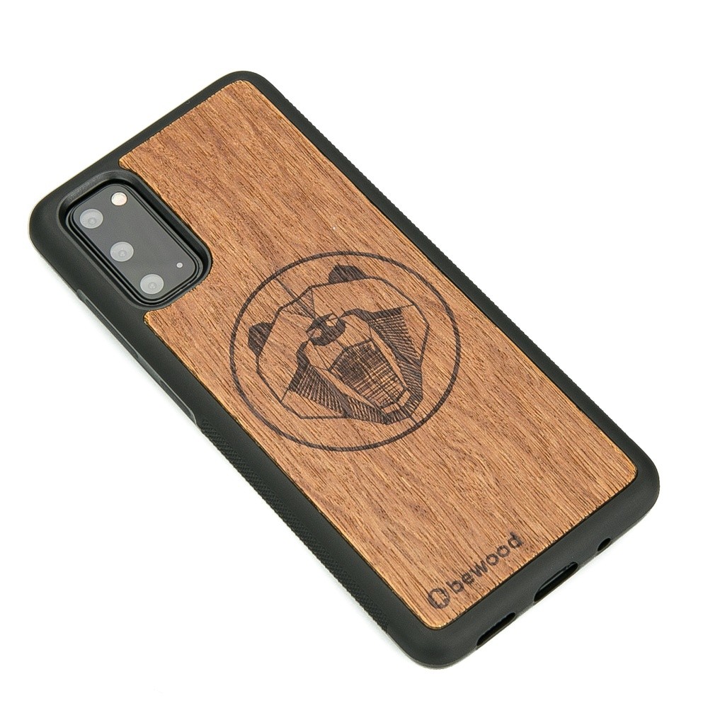 Drewniane Etui na Samsung Galaxy S20 NIEDŹWIEDŹ MERBAU (2)