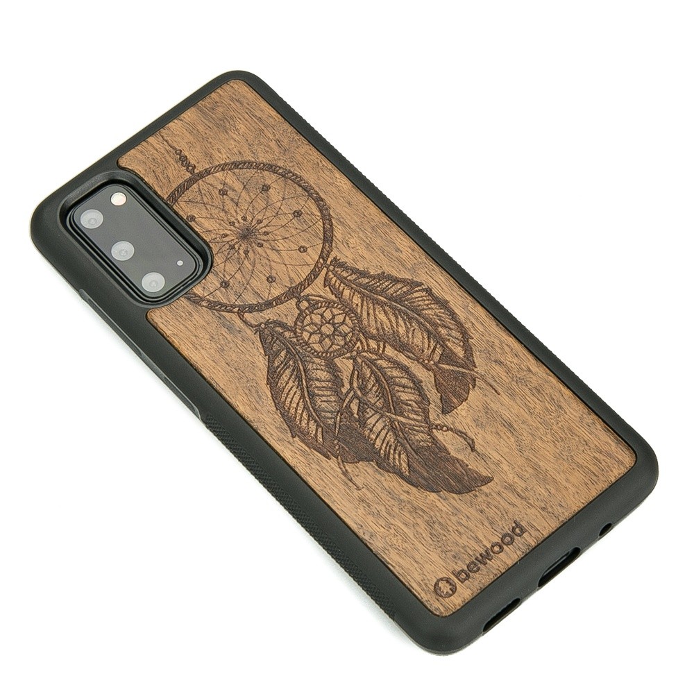 Drewniane Etui na Samsung Galaxy S20 ŁAPACZ SNÓW IMBUIA (2)