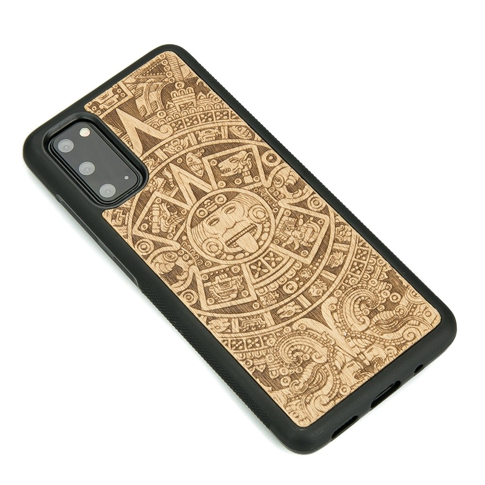 Drewniane Etui na Samsung Galaxy S20 KALENDARZ AZTECKI ANIEGRE (2)