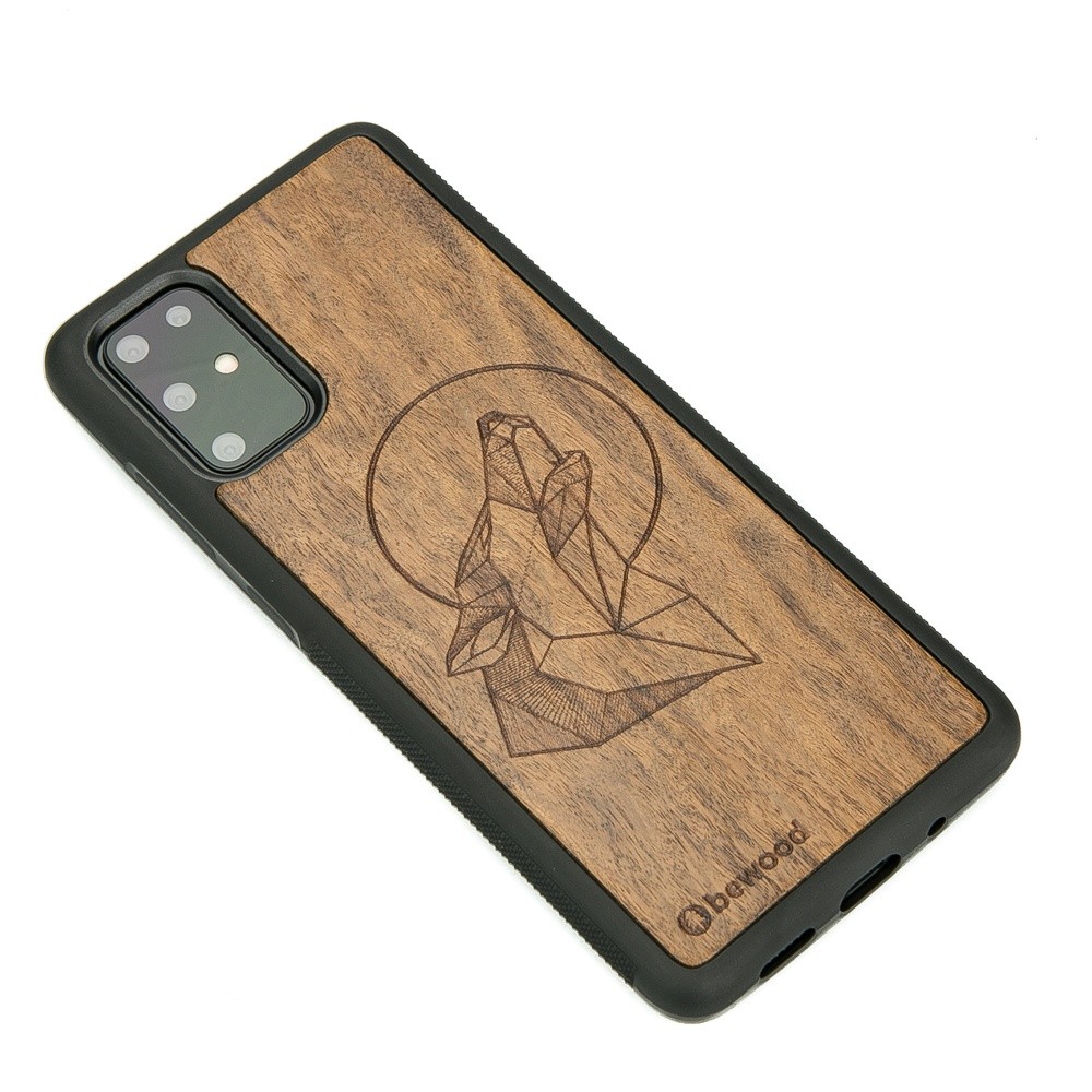 Samsung Galaxy S20 Plus Wolf Imbuia Wood Case (2)