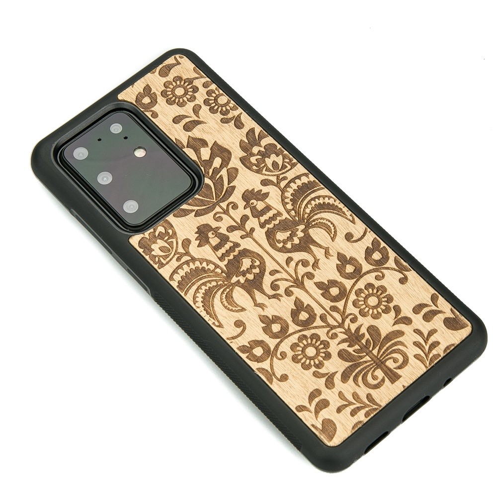 Drewniane Etui na Samsung Galaxy S20 Ultra POLSKI FOLK ANIEGRE (2)