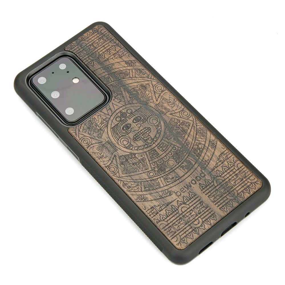 Drewniane Etui na Samsung Galaxy S20 Ultra KALENDARZ AZTECKI ZIRICOTE (2)