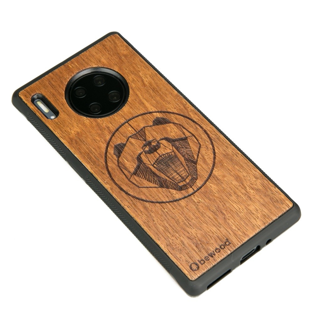 Drewniane Etui Huawei Mate 30 Pro NIEDŹWIEDŹ MERBAU (2)