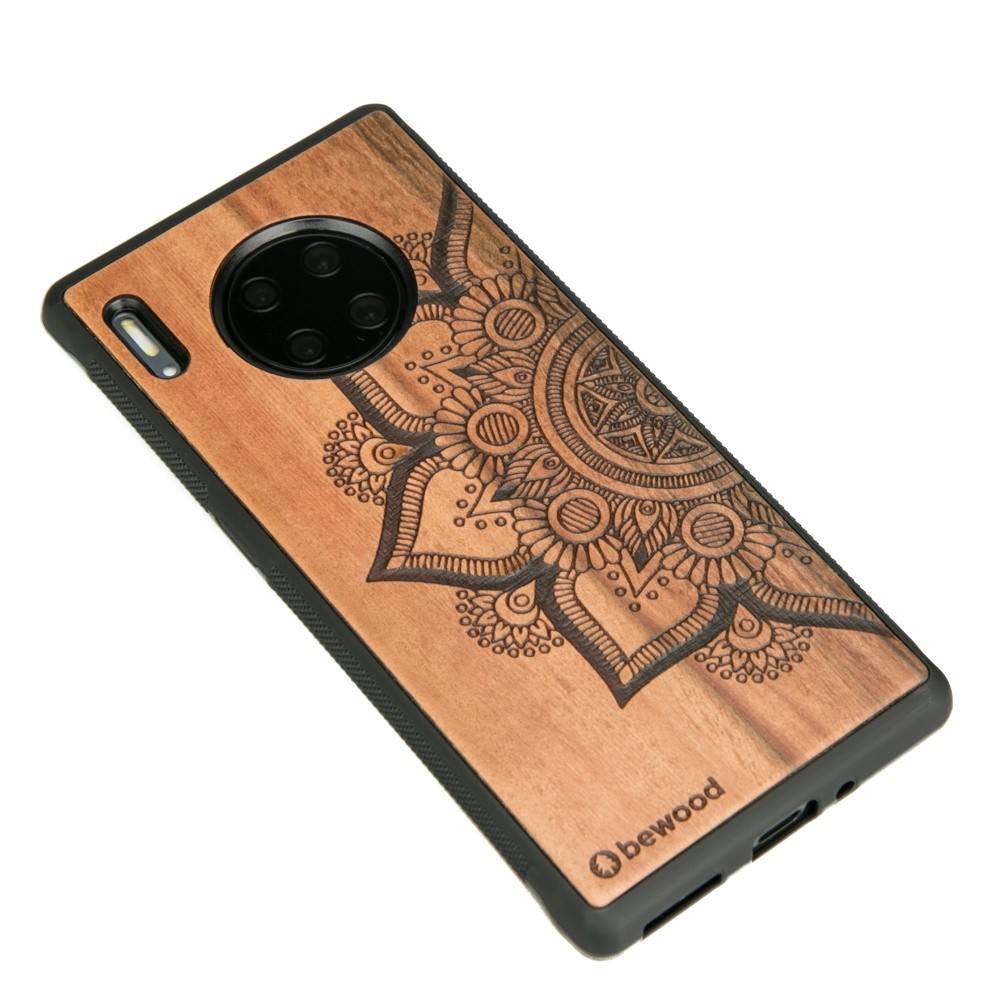 Drewniane Etui Huawei Mate 30 Pro MANDALA JABŁOŃ (2)