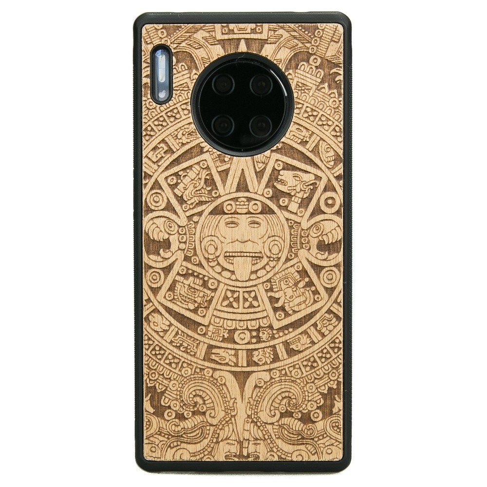 Drewniane Etui Huawei Mate 30 Pro KALENDARZ AZTECKI ANIEGRE (1)