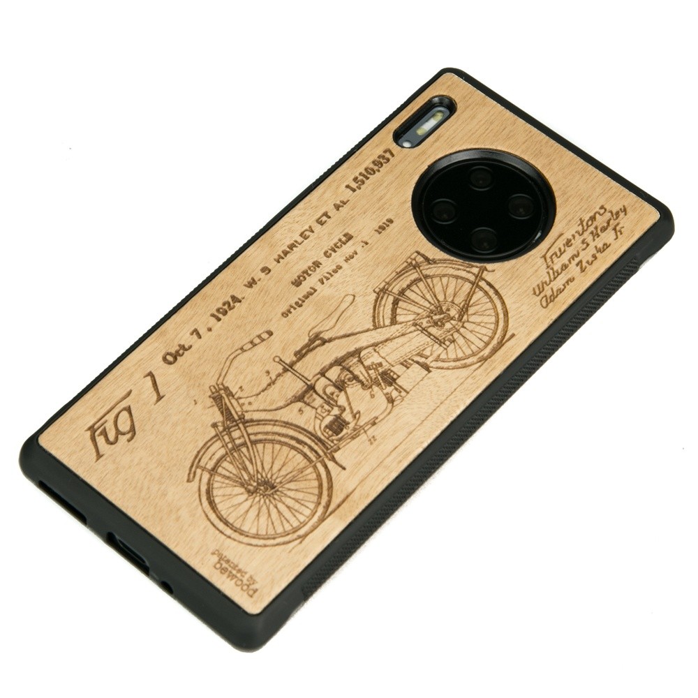Drewniane Etui Huawei Mate 30 Pro HARLEY PATENT ANIEGRE (2)