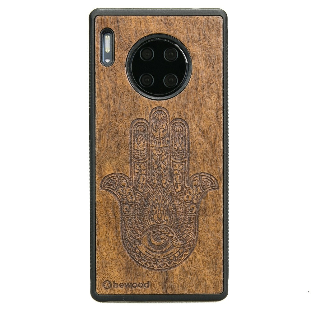 Drewniane Etui Huawei Mate 30 Pro HAMSA IMBUIA (1)