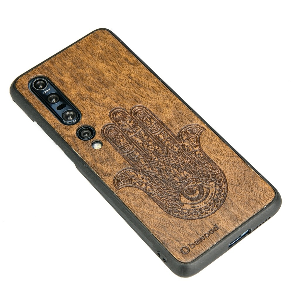 Drewniane Etui Xiaomi Mi 10 Pro HAMSA IMBUIA (2)