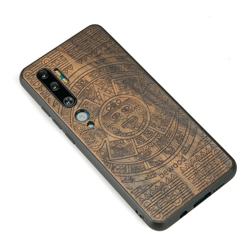 Drewniane Etui Xiaomi Mi Note 10 / 10 Pro KALENDARZ AZTECKI ZIRICOTE (2)