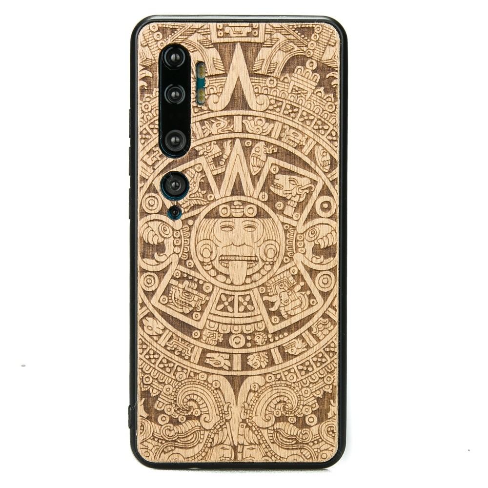 Drewniane Etui Xiaomi Mi Note 10 / 10 Pro KALENDARZ AZTECKI ANIEGRE (1)