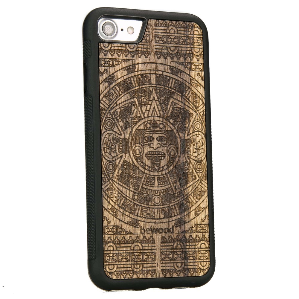 Drewniane Etui na iPhone SE 2020 KALENDARZ AZTECKI LIMBA (2)