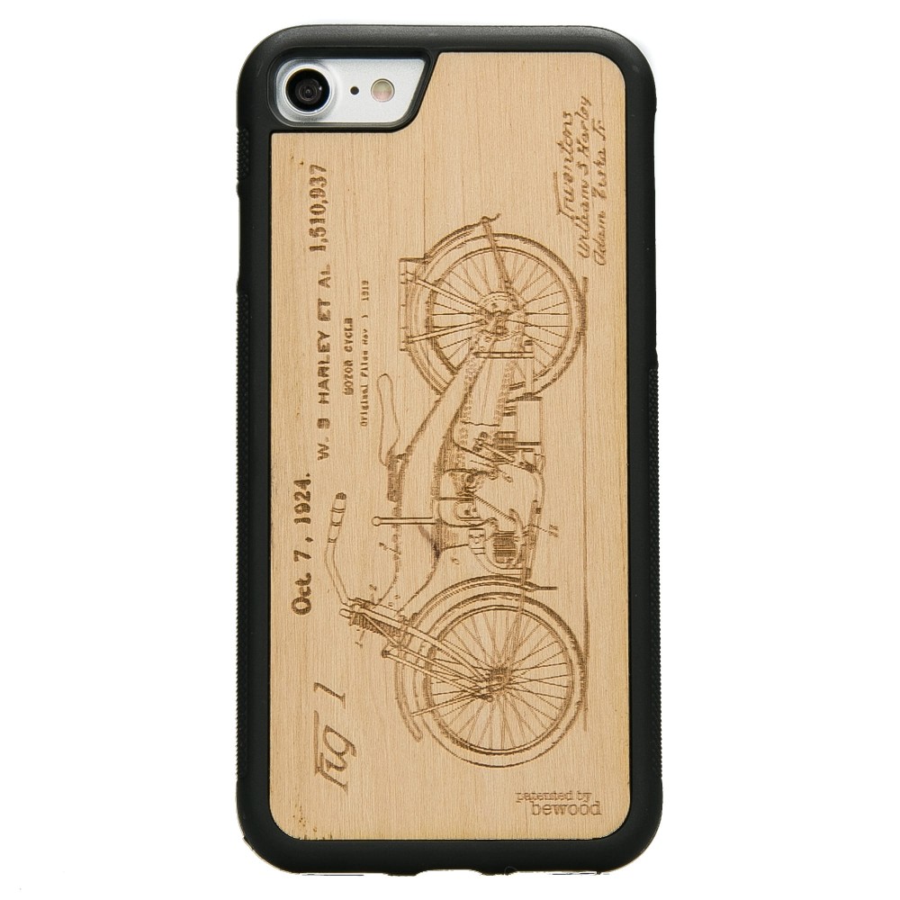 Drewniane Etui na iPhone SE 2020 HARLEY PATENT ANIEGRE (1)