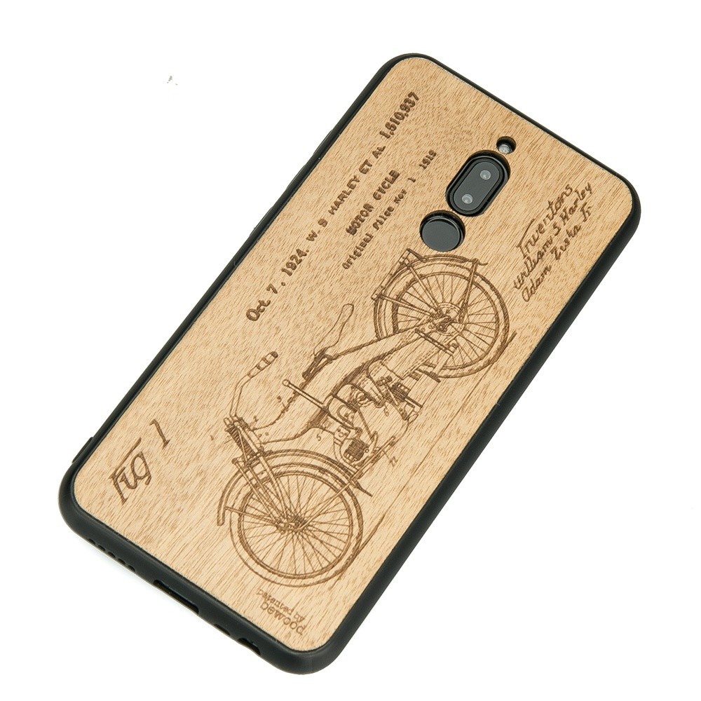 Drewniane Etui Xiaomi Redmi 8 HARLEY PATENT ANIEGRE (2)