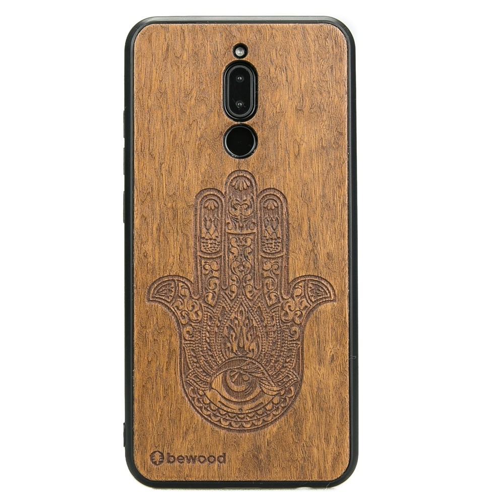 Drewniane Etui Xiaomi Redmi 8 HAMSA IMBUIA (1)