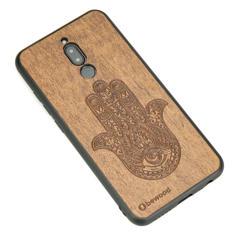 Drewniane Etui Xiaomi Redmi 8 HAMSA IMBUIA (2)
