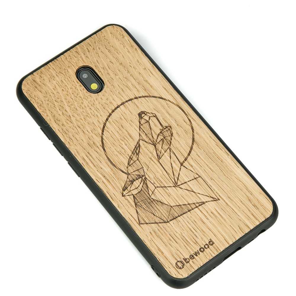 Drewniane Etui Xiaomi Redmi 8A WILK DĄB (2)