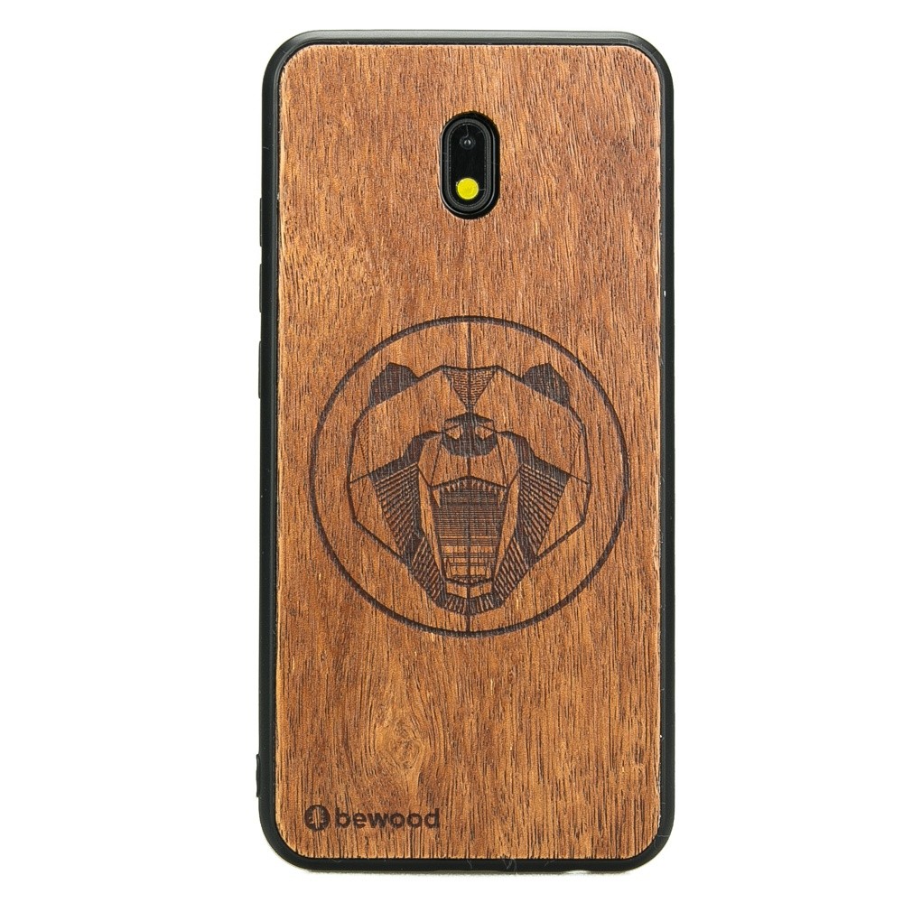 Drewniane Etui Xiaomi Redmi 8A NIEDŹWIEDŹ MERBAU (1)