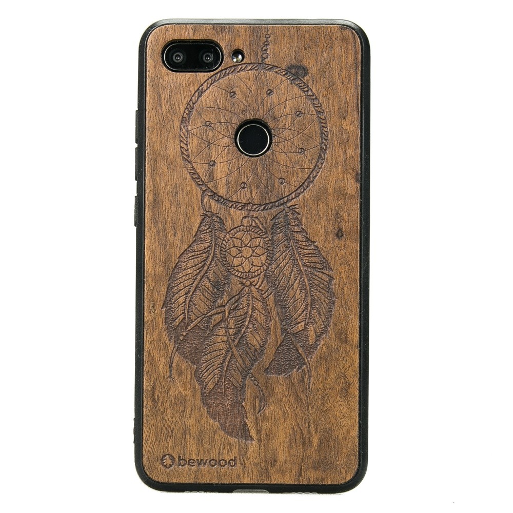 Drewniane Etui Xiaomi Mi 8 Lite ŁAPACZ SNÓW IMBUIA (1)
