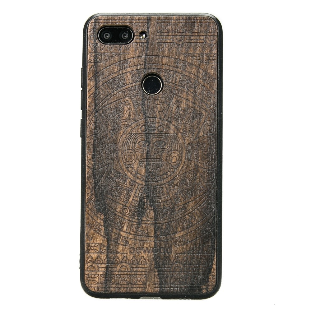 Xiaomi Mi 8 Lite Aztec Calendar Ziricote Wood Case (1)